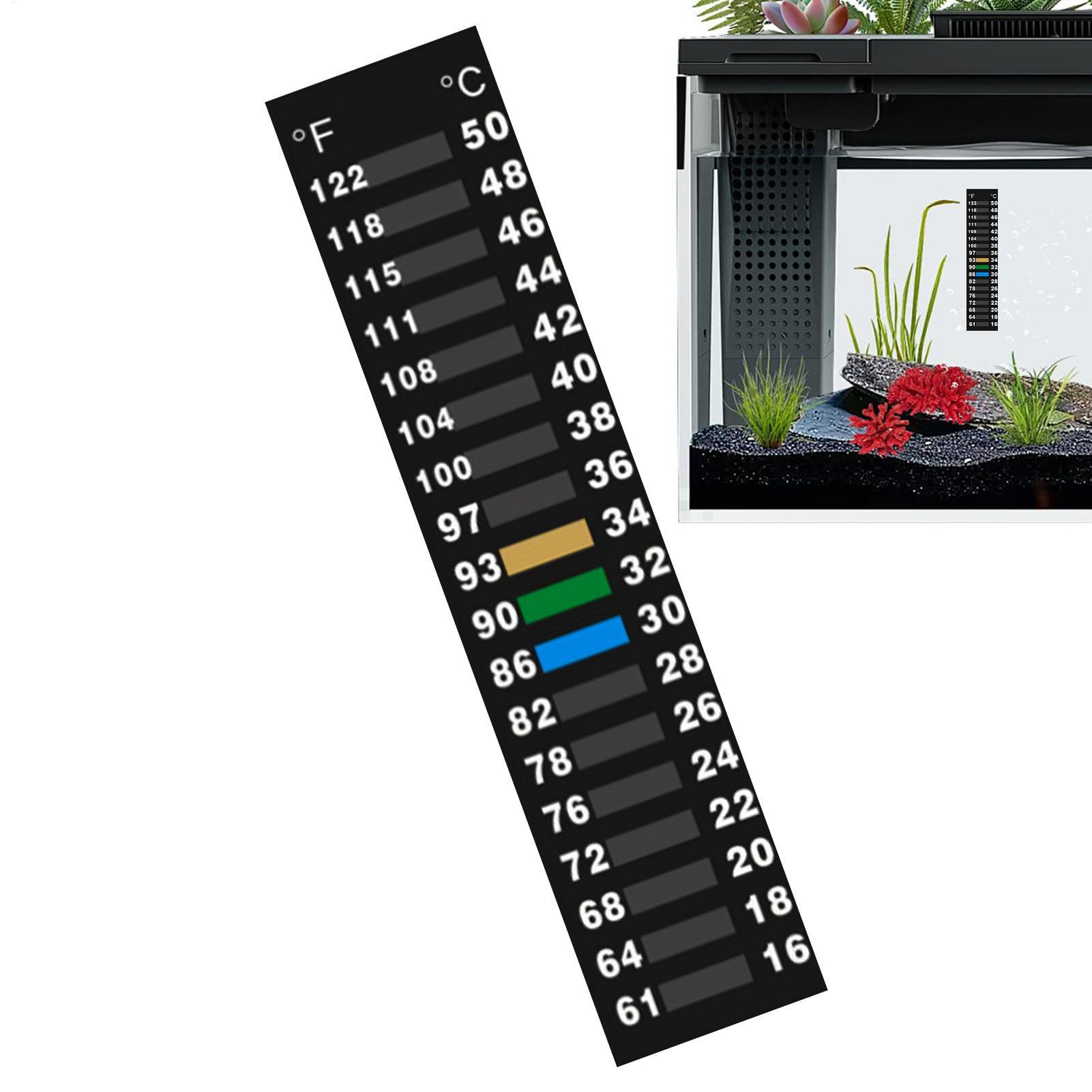 Planted Aquarium Temperature - Stick On Temperature Strip LCD Environmental