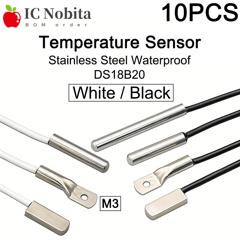 Planted Aquarium Temperature - 10PCS DS18B20 Stainless Steel Waterproof Temperature