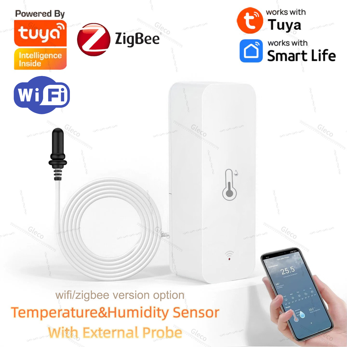 Planted Aquarium Temperature - Tuya Wifi Zigbee Temperature and Humidity