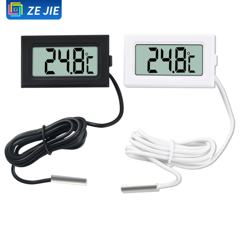 Planted Aquarium Temperature - Digital Thermometer with Probe, High Precision,