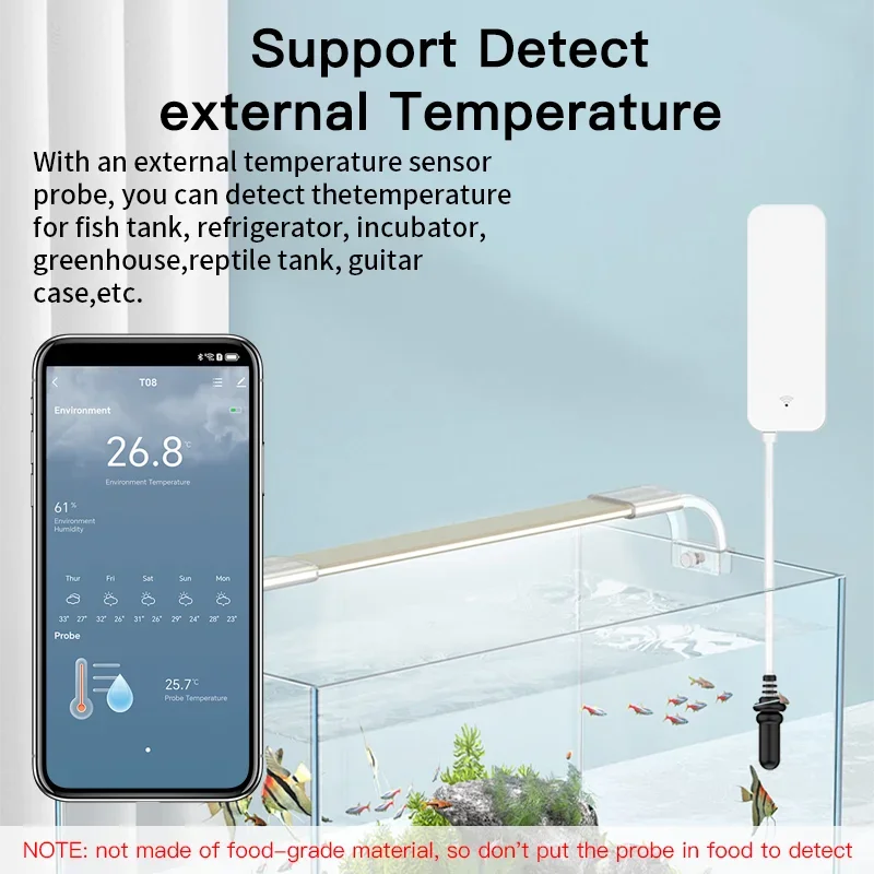 Tuya WiFi Temperature Humidity - Planted Aquarium Temperature recension och pris