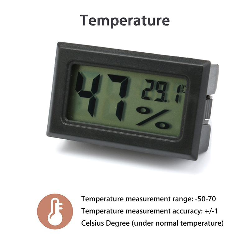 Mini Digital Humidity Meter Th - Planted Aquarium Temperature recension och pris