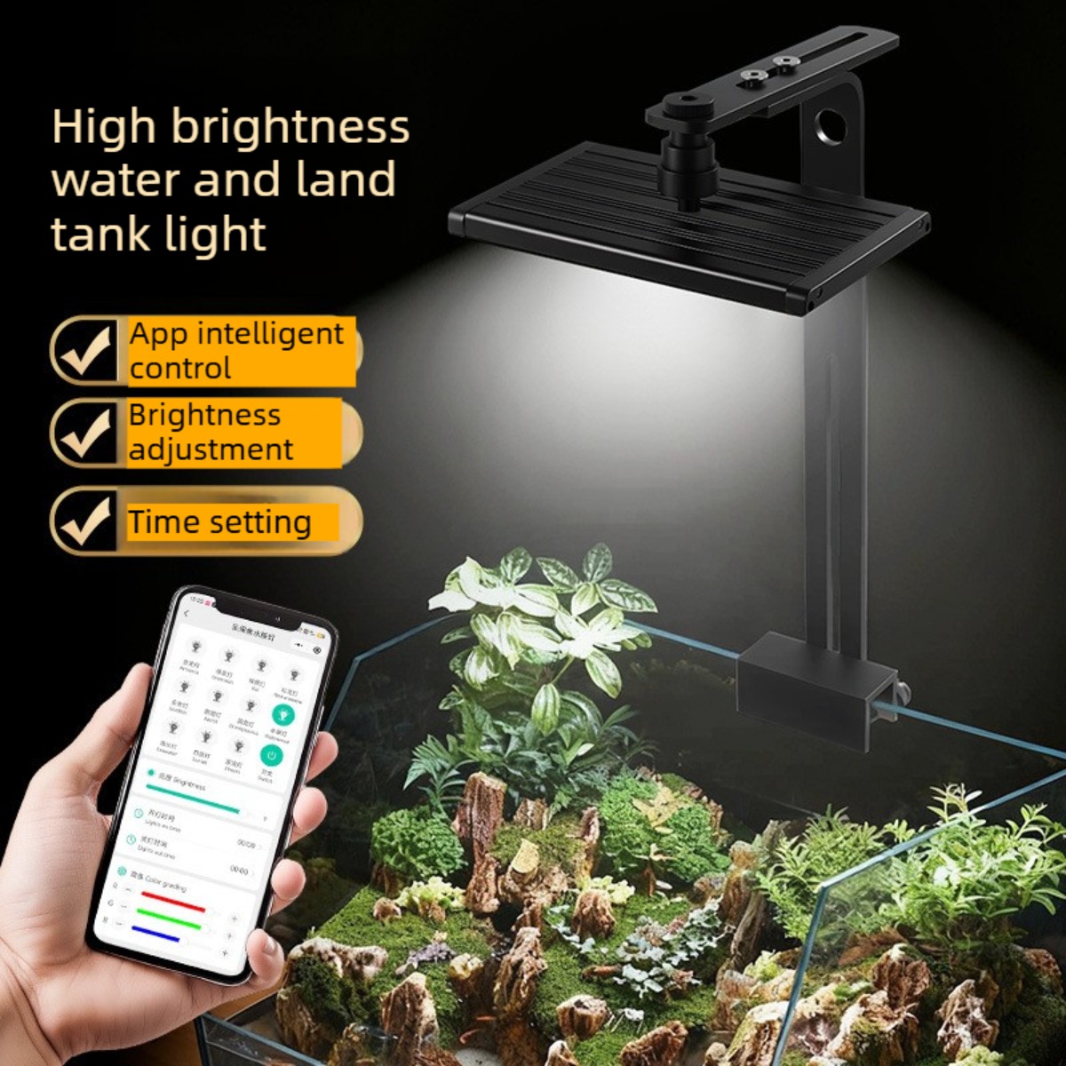 Dimmable LED Aquarium Light wi - Planted Aquarium Freshwater recension och pris