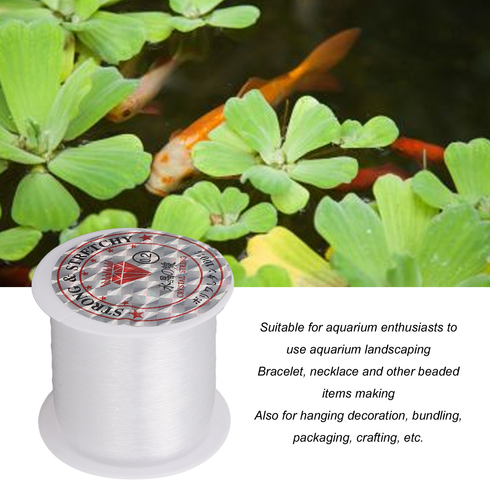 0.2mm Clear Nylon String Cord  - Planted Aquarium Making recension och pris