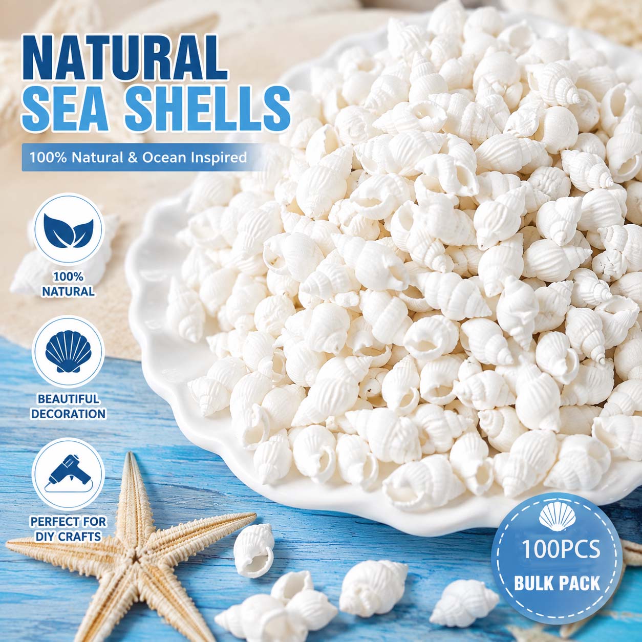 Natural White Mini Sea Shells  - Planted Aquarium Making recension och pris